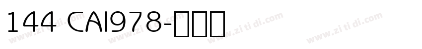 144 CAI978字体转换